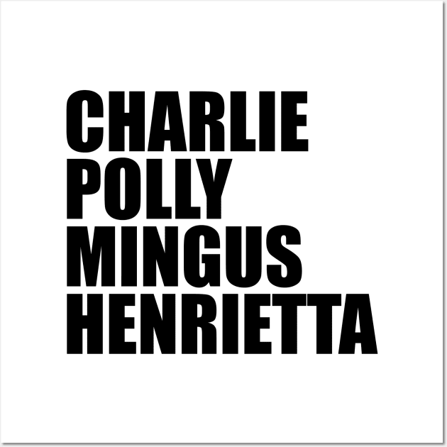 Charlie Polly Mingus Henrietta Wall Art by King Of HBCUs